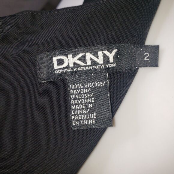 DKNY Black Sleeveless Dress Womens Size 2  NEW - Picture 4 of 8